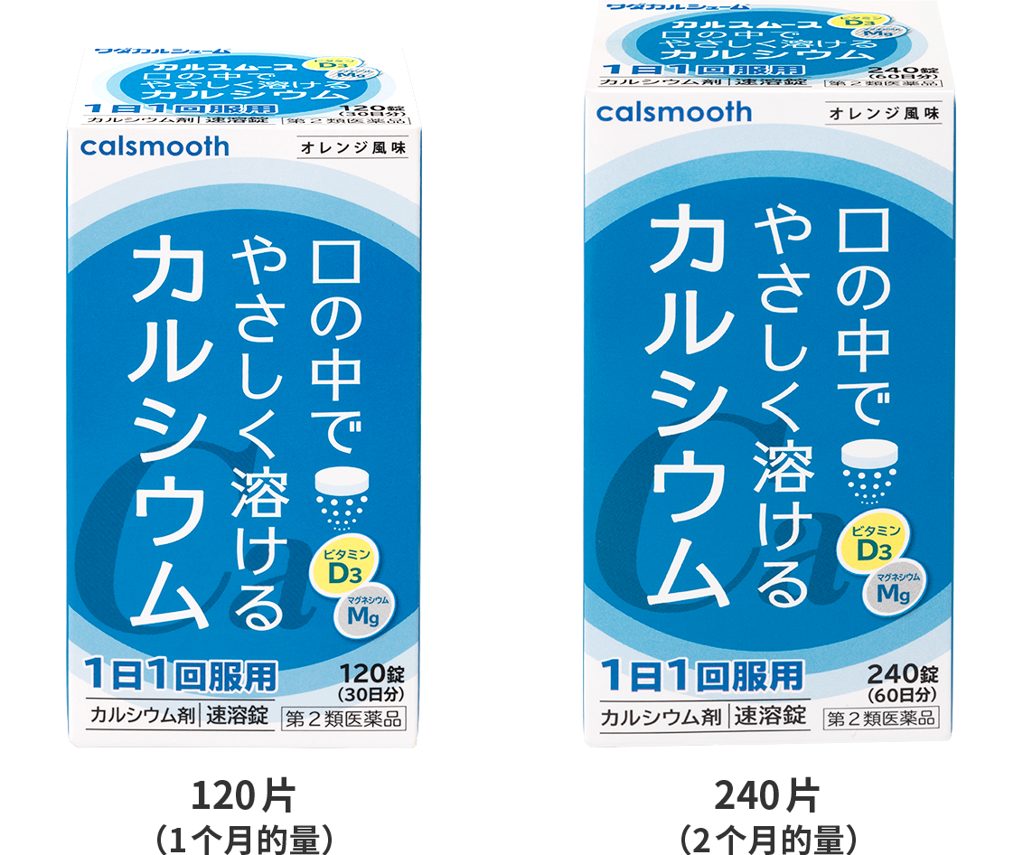 calsmooth® 120片 （1个月的量）240片 （1个月的量）